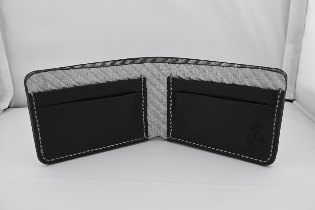 Bifold Wallet (Black on Silver)