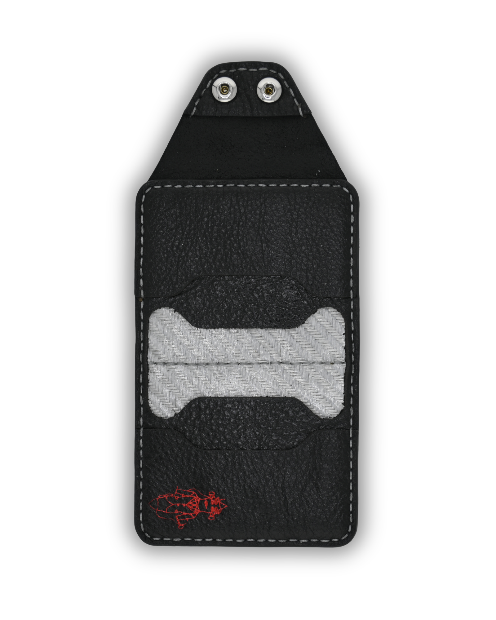 P-Minimum Wallet (Black on Silver)