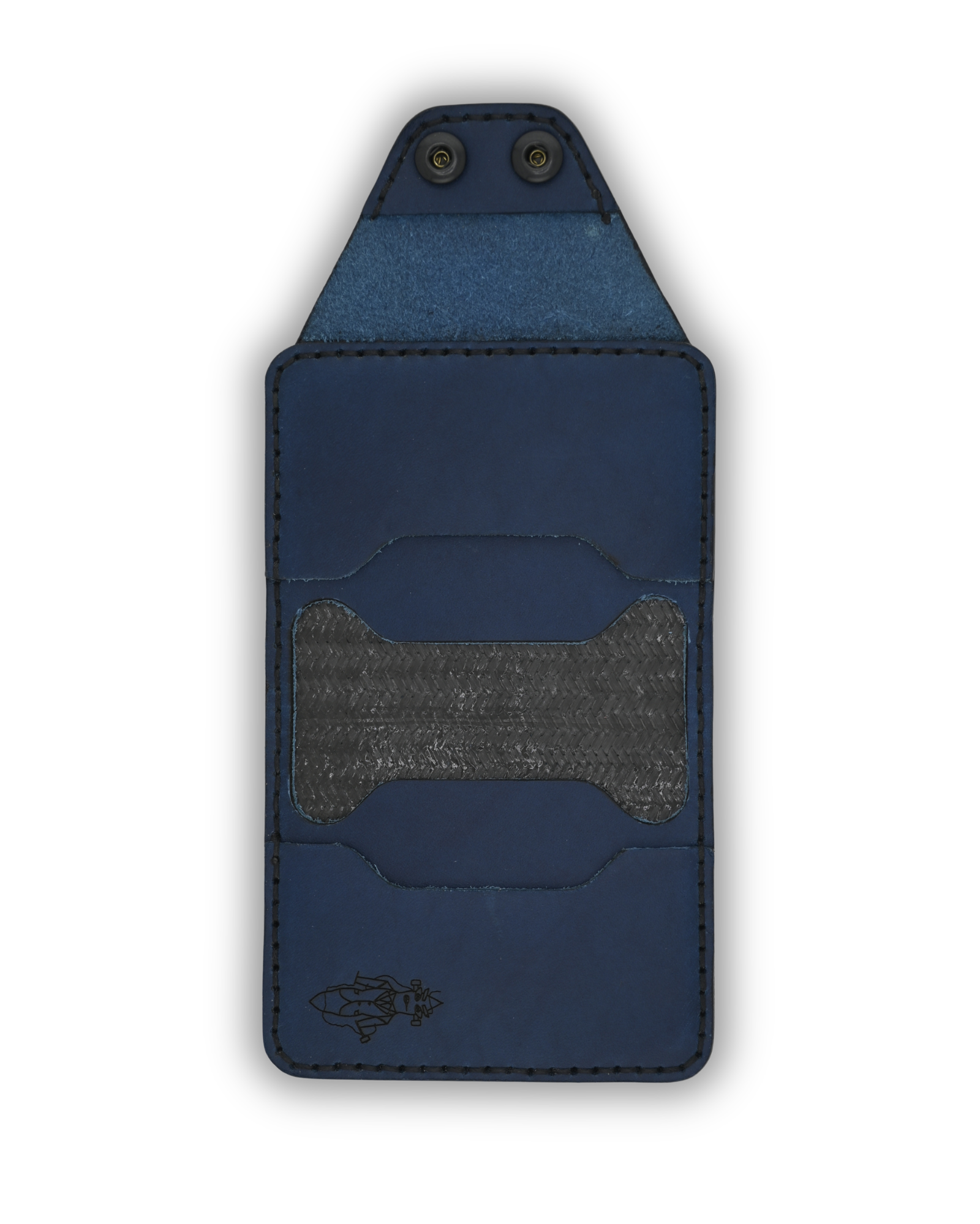 P-Minimum Wallet (Blue on Black)