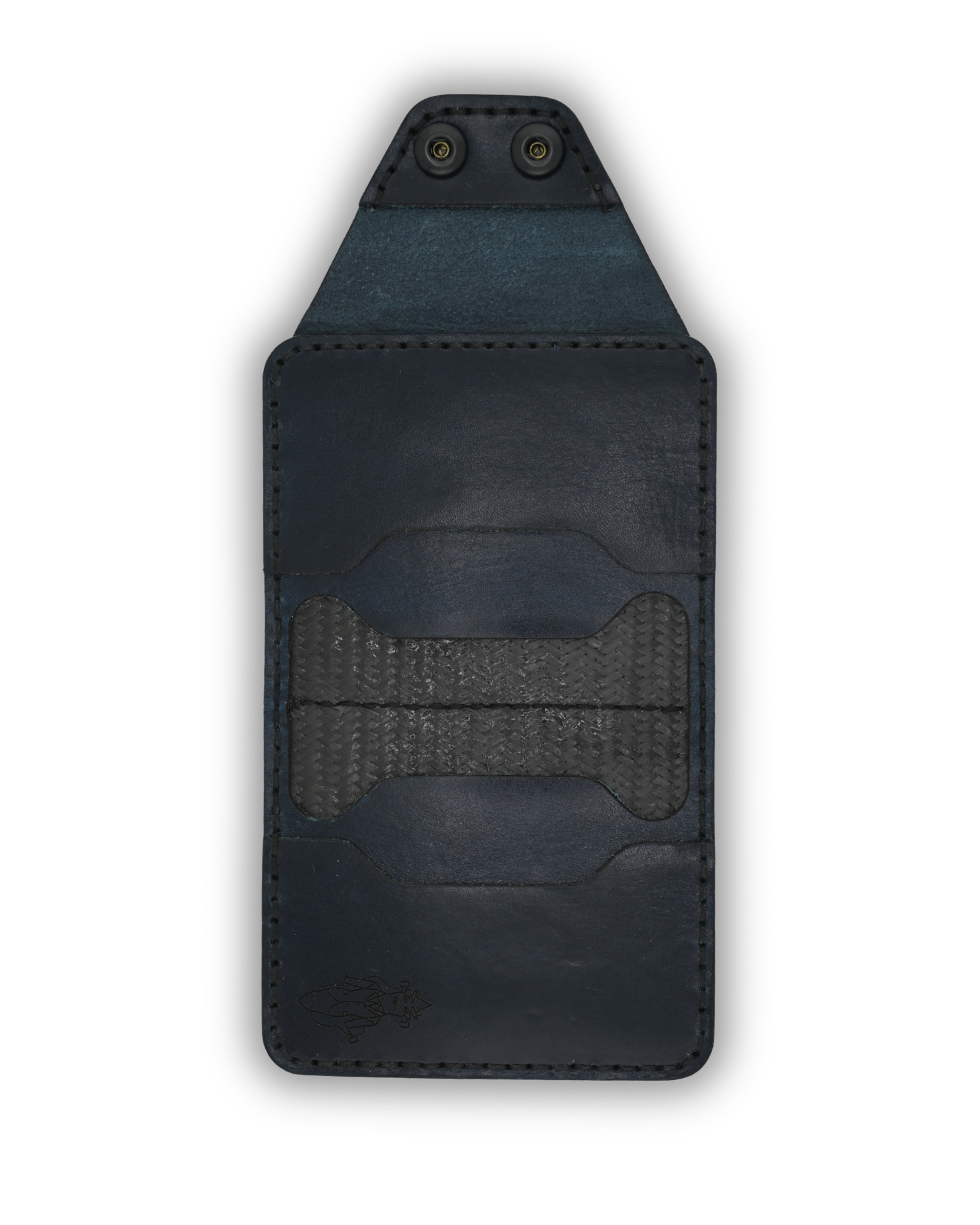 P-Minimum Wallet (Dark Blue on Black)