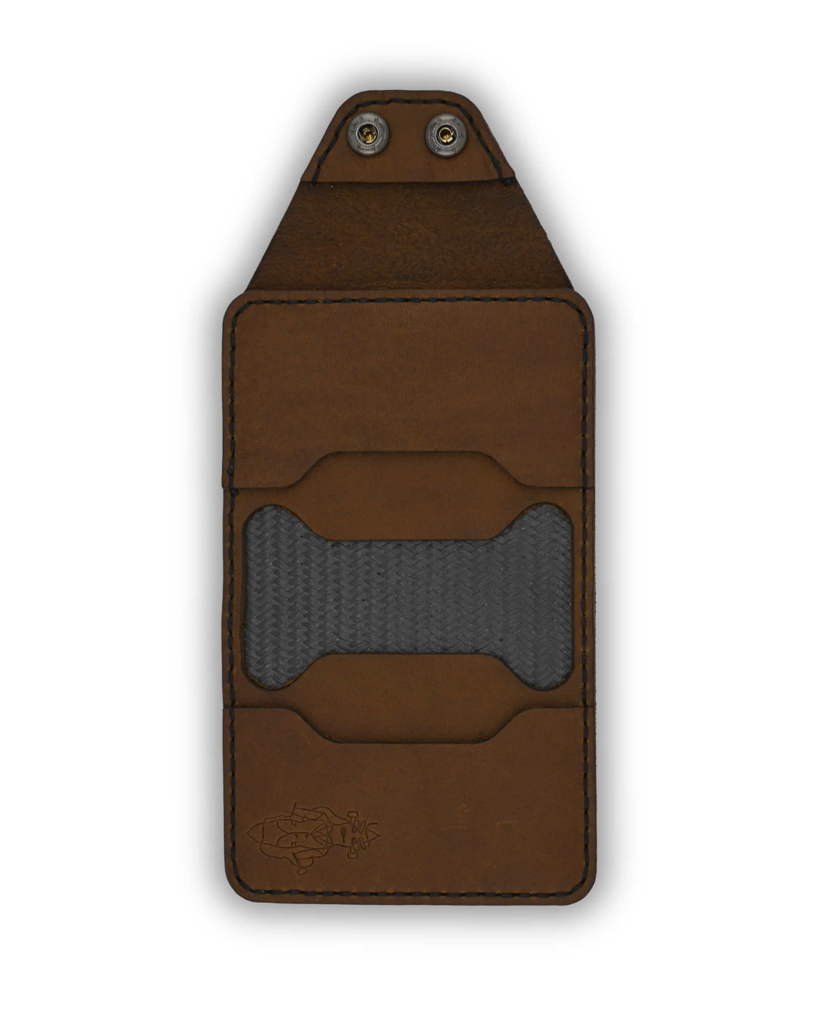 P-Minimum Wallet (Brown on Black)