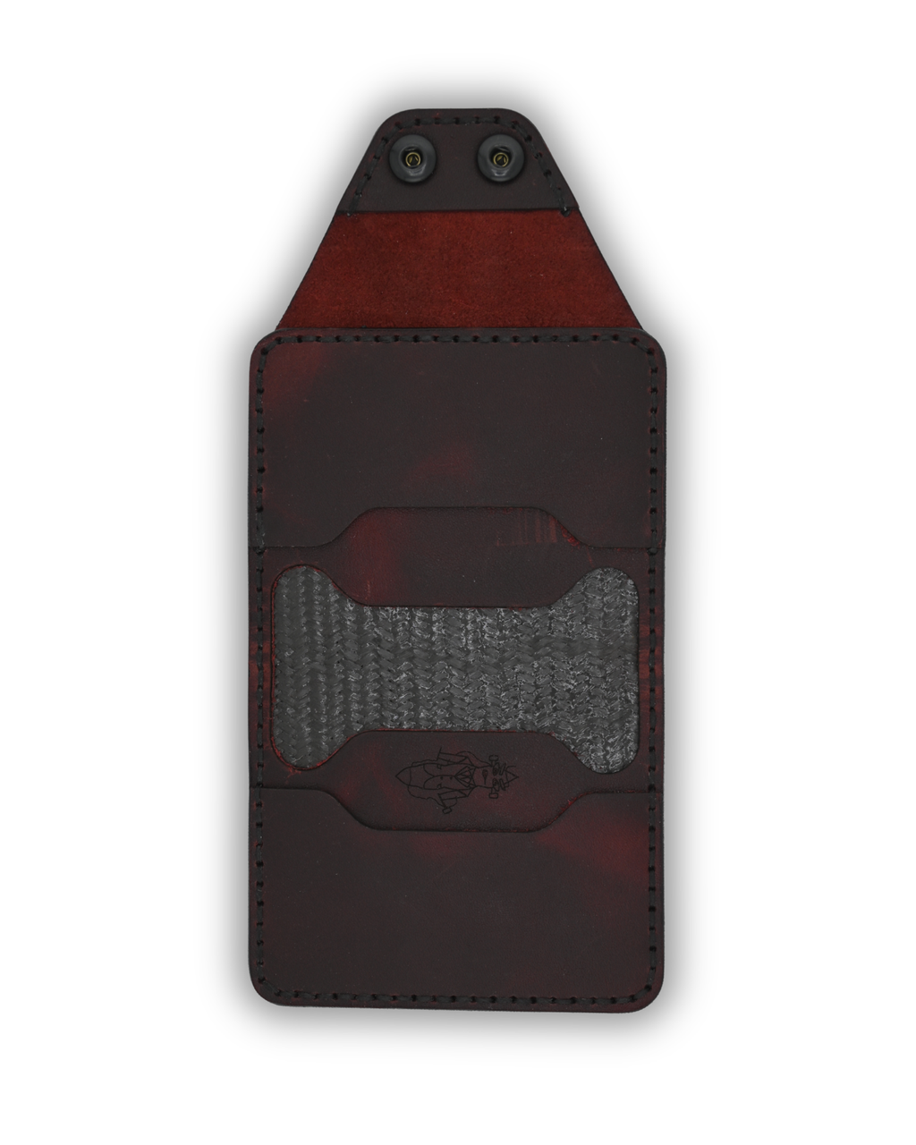 P-Minimum Wallet (Dark Red on Black)
