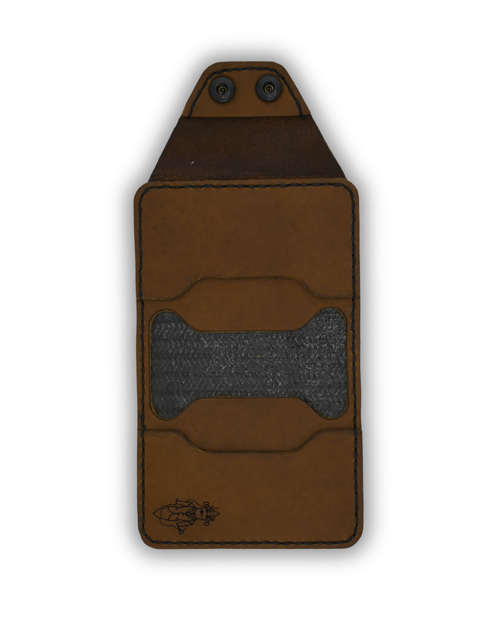 P-Minimum Wallet (Brown on Black)