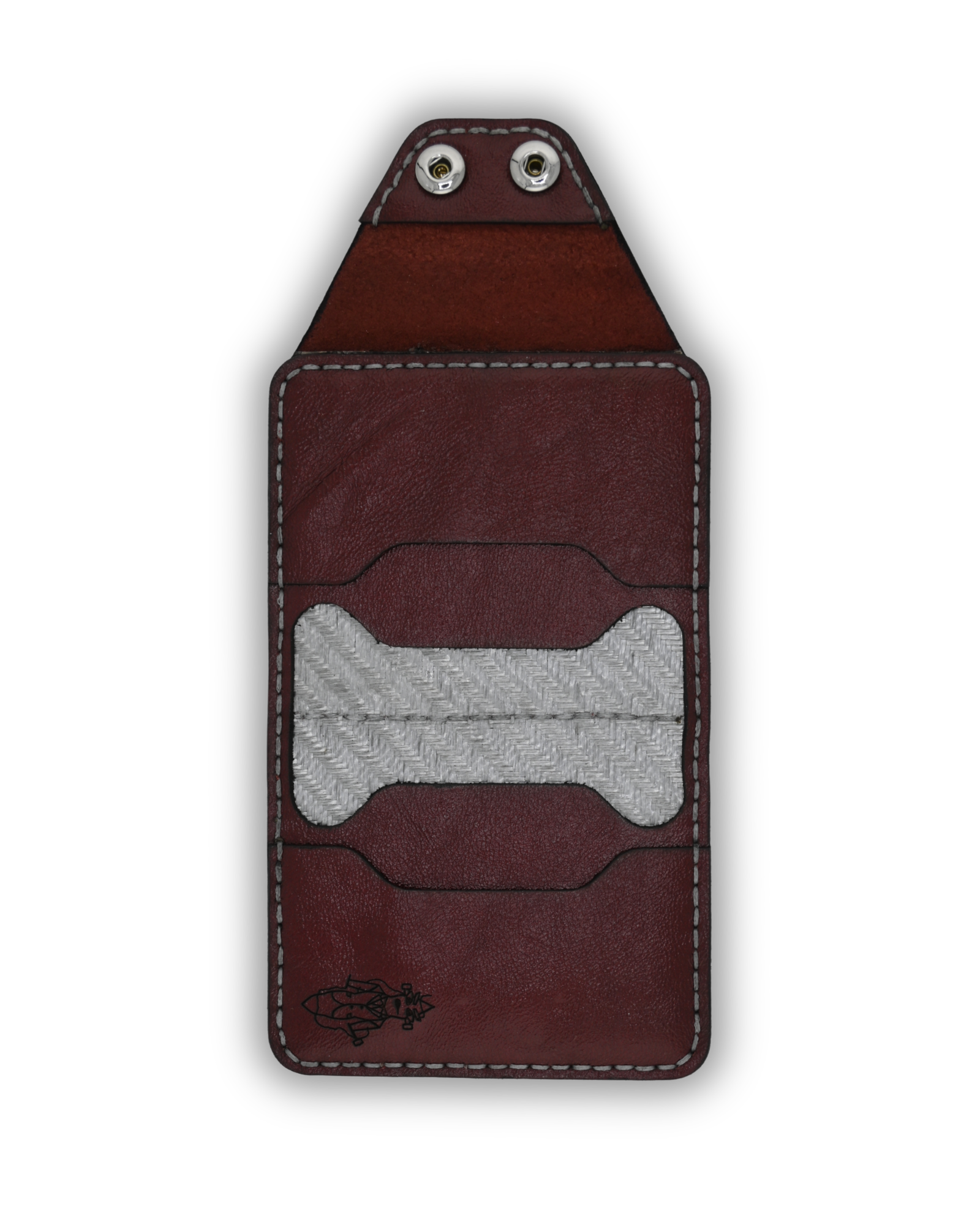 P-Minimum Wallet (Hotrod Red on Sliver)